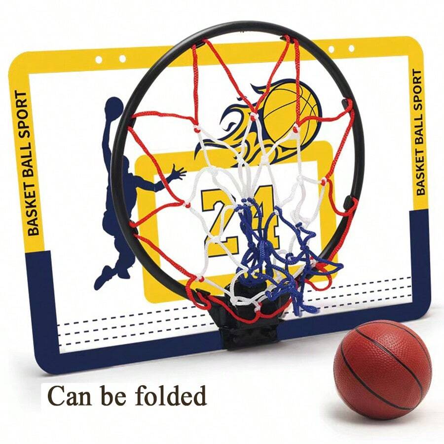 1pc Clear Acrylic Basketball Backboard, No Drill Wall Mounted