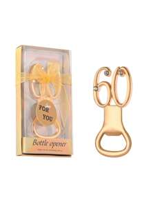 4 件套生日周年纪念开瓶器套装，适合婚礼、生日、退休场合 - 彩色 - 查看 19