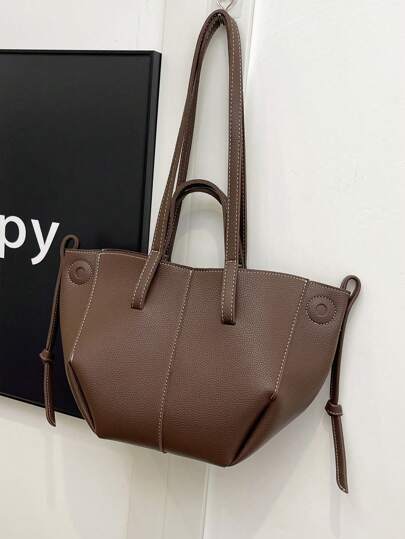 New Fashion Casual Simple Large Capacity Tote Handbag, Tote Bags For School,College Essentials, New Fashionable Big Bags For Women