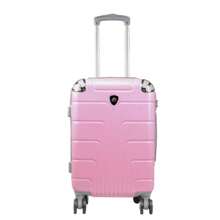 Maleta De Mano 20 Pulgadas Sin Documentar Asa Telescópica Candado De Combinación Dobles Llantas 360° Rigida - Rosa Pálido - Ver 1