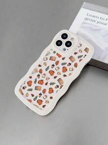 1buc Toamnă și Iarnă Pine Cone Dovleac TPU Husă pentru telefon mobil rezistentă la șoc compatibilă cu Iphone 7/8/SE2/SE3/IPhone 7 Plus/8 Plus/IPhone X/XS/11/12/13/14/15/16/16 Pro Max - alb - Vizualizare 2