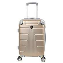 Maleta Rígida De 20 Pulgadas Llantas Dobles Desmontables Impermeable De Mano - Dorado - Ver 1