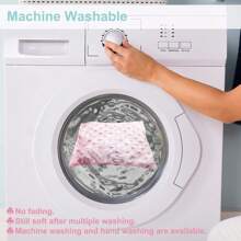 2 件装尿布垫套超柔软 Minky Dots 毛绒尿布台套透气尿布台床单可擦拭尿布垫套适合男宝宝女宝宝情人节最爱