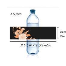 30 Pcs Custom Water Bottle Labels Stickers Self Adhesive Candy Wrap Bridal Shower Decor Personalized Text