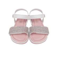 Pampili Slim Bombom Strass White Children's Sandal - trắng - Xem 2
