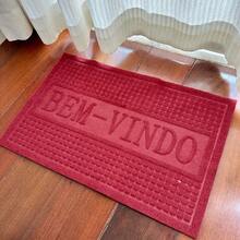 Welcome Mat Entrance Door Mat Non-Stick Rubberized Polyester Hallway Home Decoration - Màu xanh lam - Xem 7