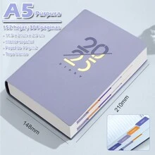 2025 A5 计划本笔记本日程本英文月/周/日计划本日记本学生礼品办公和学校用品文具