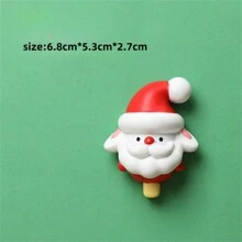 圣诞节可爱兔子树脂冰箱贴，创意卡通动物磁贴 - 彩色 - 查看 9