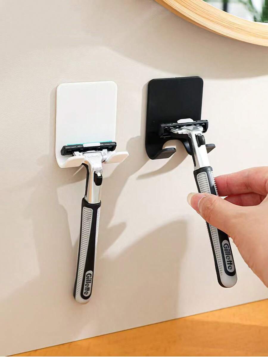 NoDrill Shaver Holder Rack, WallMounted Power Cord Plug Hook, Home