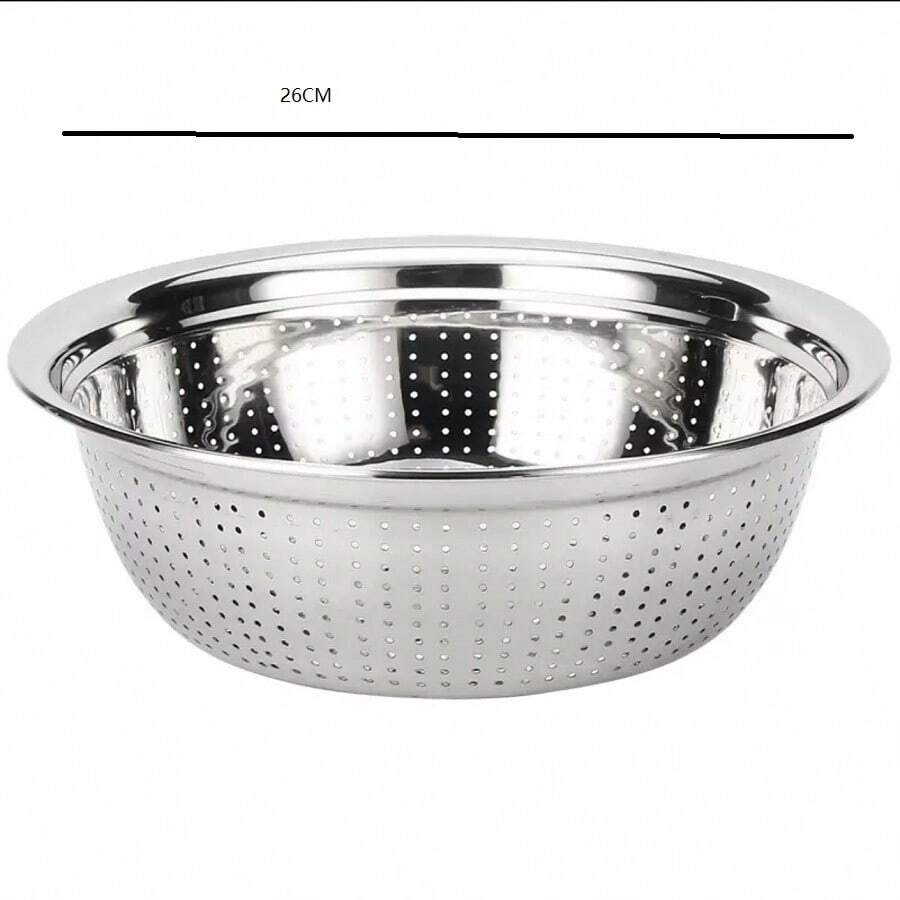 Stainless Steel Colander Strainer. Multifunctional Drain Basket Rice Washing & Draining Basket, Kitchen Tools For Fruits & Vegetables