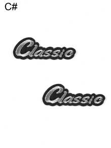 1 Set Of 2pcs Original Classic English Letter Embroidery Patch Iron On Patches Clothing Decoration Badge Cloth Stickers DIY Suitable For Backpacks, Jeans, Jackets, T-Shirts, Hats, Dresses, Etc