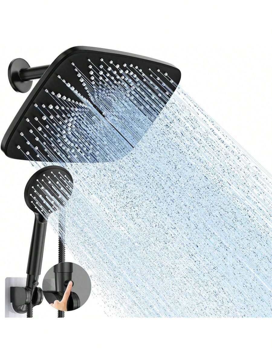 12 Inch High Pressure Rain Shower Head Shower Heads With 6 Modes