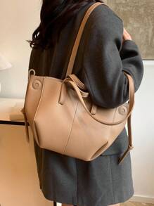 New Stylish Casual Versatile Large Capacity Tote Handbag With Shoulder Strap