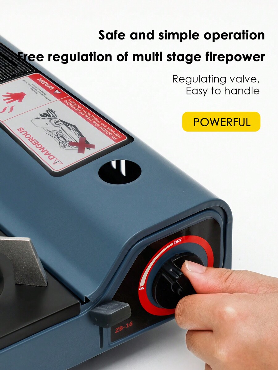 Portable Outdoor Gas Stove With Upgraded OneKey ShutOff Technology