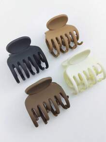8 件 Edium 爪形发夹，女士哑光 2 英寸矩形和 1.6 英寸双排齿小发爪夹，适用于稀疏/中等细发质，发夹，发夹，发夹，接发夹，休闲秋冬发饰，适合女士度假装扮 - 彩色 - 查看 6