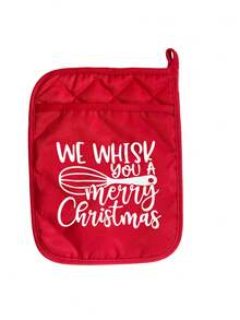 1新品圣诞隔热手套隔热垫圣诞烘焙隔热套装餐垫加厚隔热垫 - 彩色 - 查看 13