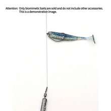 10pcs/20pcs Bicolor T-Shaped Soft Fishing Lures, Smooth Bent-Mouthed Chub Baits, Suitable For Fresh Water And Saltwater Realistic Soft Baits, Fishing Gear, Fishing Accessories