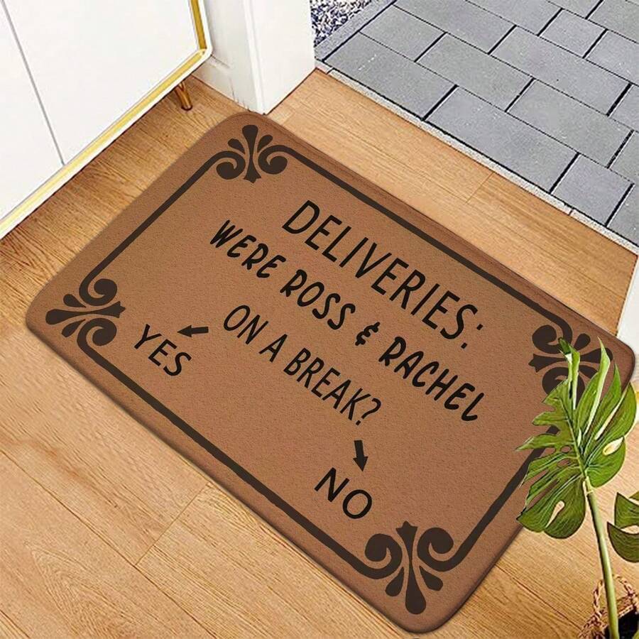 1pc Funny Personality Door Mat, Thick Entrance Rug, SkinFriendly