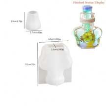 1 件/7 件 DIY 水晶环氧漂流瓶硅胶模具小夜灯瓶香薰流沙瓶 - 白色 - 查看 14