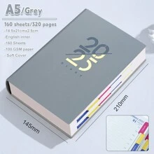 2025 A5 计划本笔记本日程本英文月/周/日计划本日记本学生礼品办公和学校用品文具