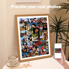 1 Stück personalisierte Leinwandkunst Wanddekoration, Beste Freundin, Familie Foto, Geburtstags Geschenk, Gedenken, Pärchen und andere Fotocollagen, individuell bedruckt, Schlafzimmer Wanddeko, Freundschaft, Freundin, Valentinstag, Valentinstags Dekoration Geschenke, Abschluss