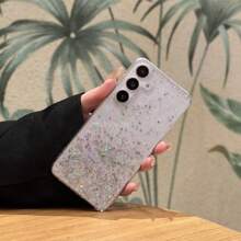 1個銀河閃粉手機殼,適用於iphone,三星,oppo,華為等品牌 - 白色 - 查看 6