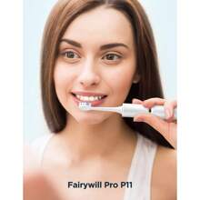 Fairywill 4 White Electric Toothbrush Replacement Brush Heads For FW-P11 Plus - White - View 4