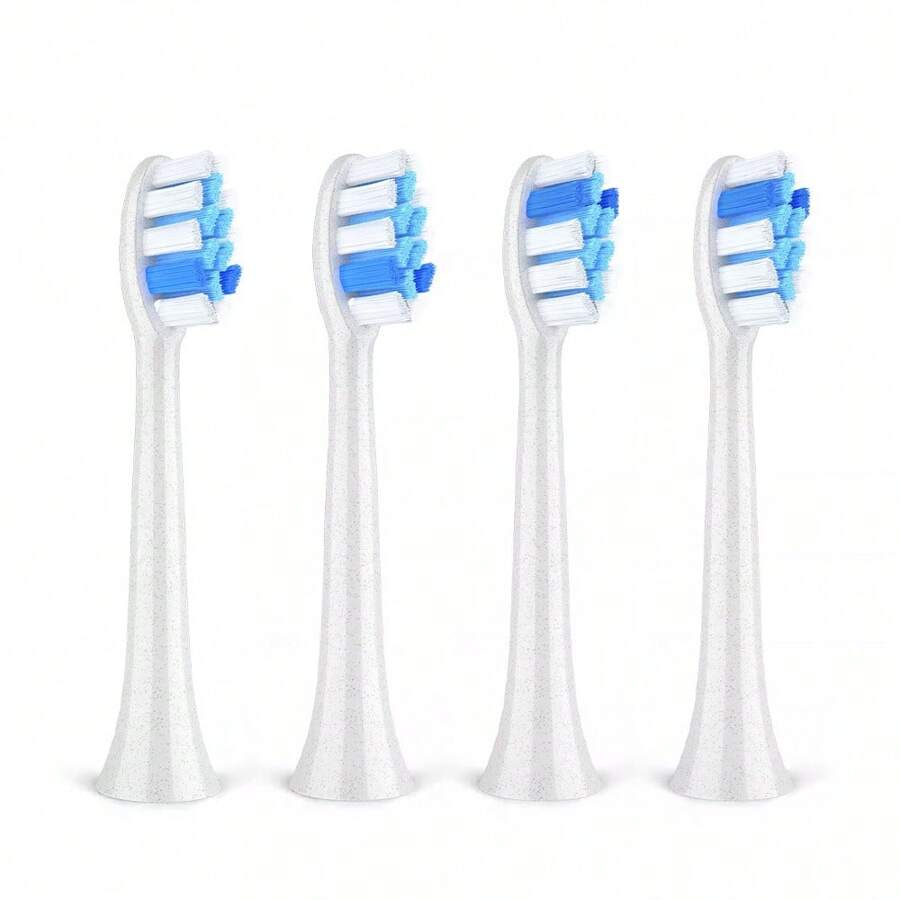 Fairywill 4 White Electric Toothbrush Replacement Brush Heads For FW-P11 Plus - White - View 1