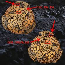 1PC 7 In 1 Rotating Dice, Cool RPG Role Playing Desktop Game Dice, Party Games, Drinking Games, Family Games, Rotating Digital Gear Design, Fun Dice Toys - Multicolor - View 7