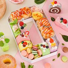 新品 GRAD 糖果盒 字母数字零食盒 毕业托盘收纳盒 坚果零食糖果干果简约收纳盒 派对水果拼盘 零食小吃盘 零食盘