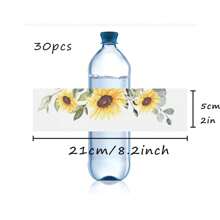 30 Pcs Custom Water Bottle Labels Stickers Self Adhesive Candy Wrap Bridal Shower Decor Personalized Text