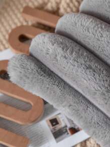 Fundas decorativas de cojín suaves y acogedoras de piel sintética a rayas, funda de cojín de terciopelo para sofá y sillón