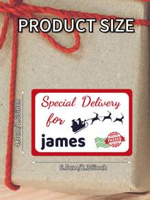 18PCS Customized Christmas Gift Stickers - Personalized PVC Labels For Holiday Gift Packaging, Cookies, Envelopes - Custom Patterns And Text For Merry Christmas Labels, Ideal For Gifts And Party Decorations - 6.5x4.3cm/2.36x1.69in - Features Santa Claus, Pine Trees, And Holiday Doodles - Perfect For Sealing Envelopes And Gift Wrapping