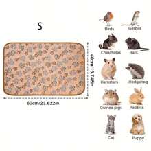 Large Hamster Blanket, Small Animal Fleece Cage Mat, Soft Pet Sleeping Pad, Cover, Warm Fleece Blanket, Rabbit Hamster Mat