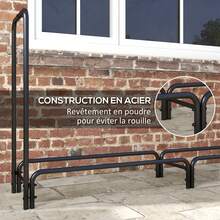 Outsunny Firewood Racks - Black - View 8