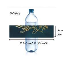 30 Pcs Custom Water Bottle Labels Stickers Self Adhesive Candy Wrap Bridal Shower Decor Personalized Text