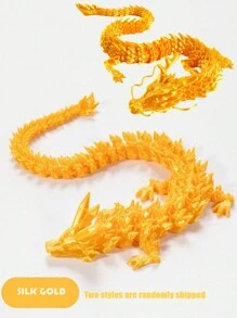 Décoration de Noël, Jouet dragon multicolore articulé, corps entier, flexible, imprimé en 3D. Ornement de salon, cadeau de surprise décompression
