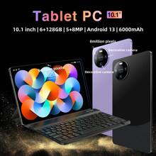 Equipped With Bluetooth Keyboard, Bluetooth Mouse, Tablet Protective Cover, Data Cable, Tablet Protective Film, Stylus, OTG Cable, Card Slot Pin, Instruction Manual - Black - View 3