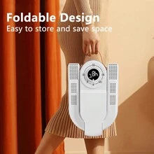 Hailicare [Portable Shoe Dryer] Portable Foldable Shoe Dryer - 1pc Quick-Dry, Odor Elimination, 3-Speed Heat & Circulation, One-Touch Operation For Rainy, Snowy Days - Ideal For Holiday Gifts, Christmas, Thanksgiving, Shoe Drying Machine, Rainy Day Essentials, Modern Shoe Dryer, Durable Plastic Body, Without Battery