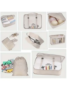 7pcs Travel Packing Cubes - Lightweight Organizers For Shoes, Makeup, Clothes, Underwear - Multifunctional And Efficient Travel Essentials For Travel Backpack Travel Bag Luggage Suitcase Travel Gear Back To School Moving Bags Organizer