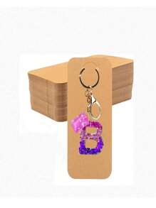 20/50/100 piezas de etiquetas y tarjetas de presentación para empaques de regalo, tarjetas de exhibición de llaveros, tarjetas de exhibición de collares - Multicolor - Ver 3