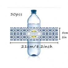 30 Custom Water Bottle Label Stickers, Self-Adhesive Candy Wrappers, Bridal Shower Decorations, Personalized Text, Vacation Vibes, Wedding Essentials, Cozy Atmosphere, Home Decor, Custom Wedding Crafts. - Multicolor - View 36