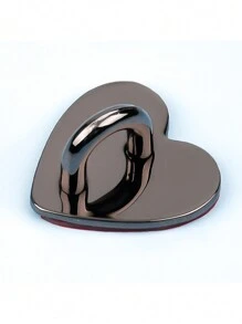 1pc Metallic Heart Shape Clasp, Suitable For DIY Phone Case Lanyard Accessories, In Gold And Silver Colors