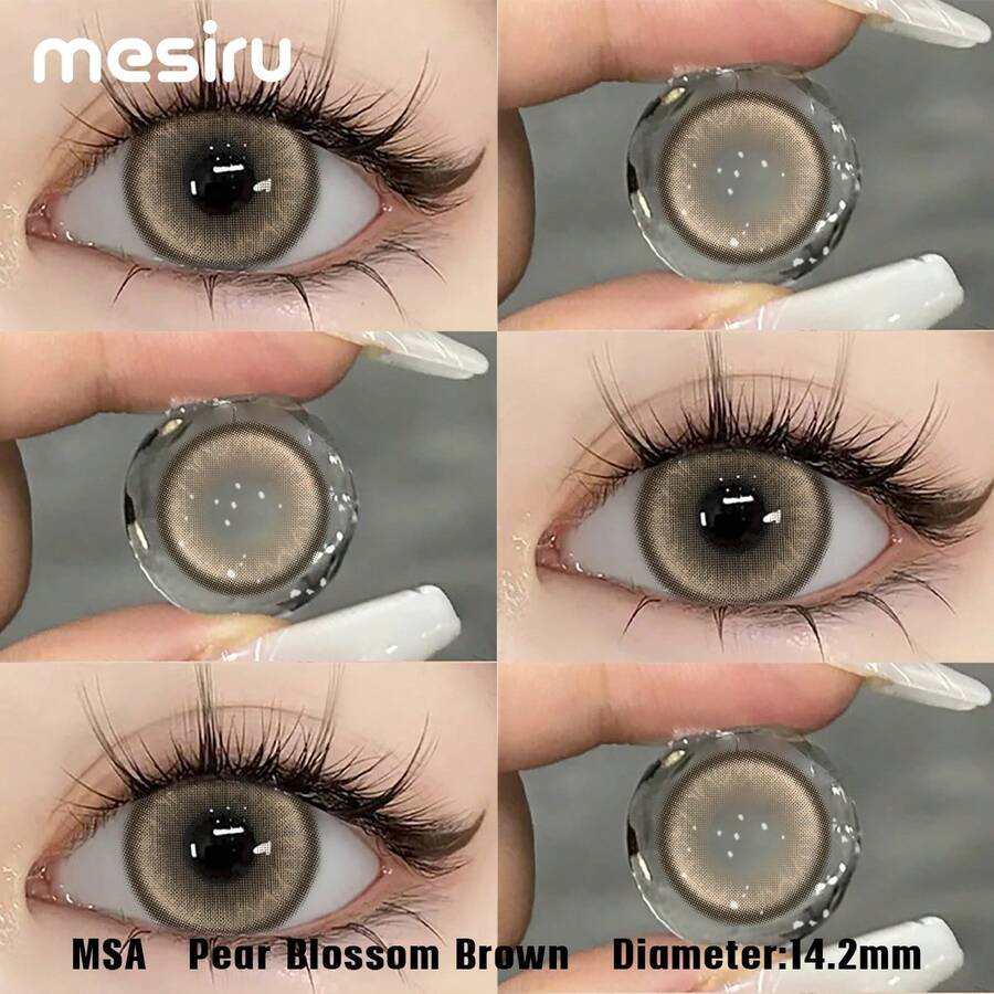 1 Pair Soft Colored Contact Lense 1 Year Disposable 2 Pieces 40