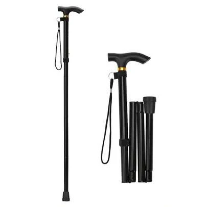 1 pieza de aleación aluminio plegable con ajustable paseo bastón