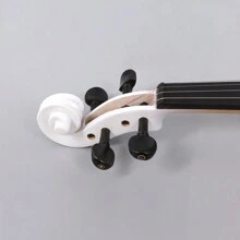 New 4 String Electric Viola 16-Inch Silent Viola Ebony Fingerboard Solid Wood Body Bow Case Portable Electric Viola Parts - White - View 6