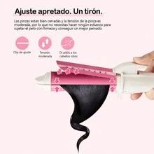 Mini Rizador/plancha De Pelo De Cerámica Húmeda Y Seca - Rosa - Ver 4