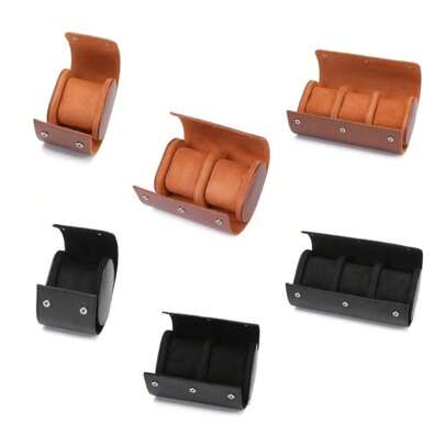 1/2/3 Slot Watch Travel Storage Box, Portable Retro Leather Watch Display Case, Watch Storage Box, Men's Christmas Gift