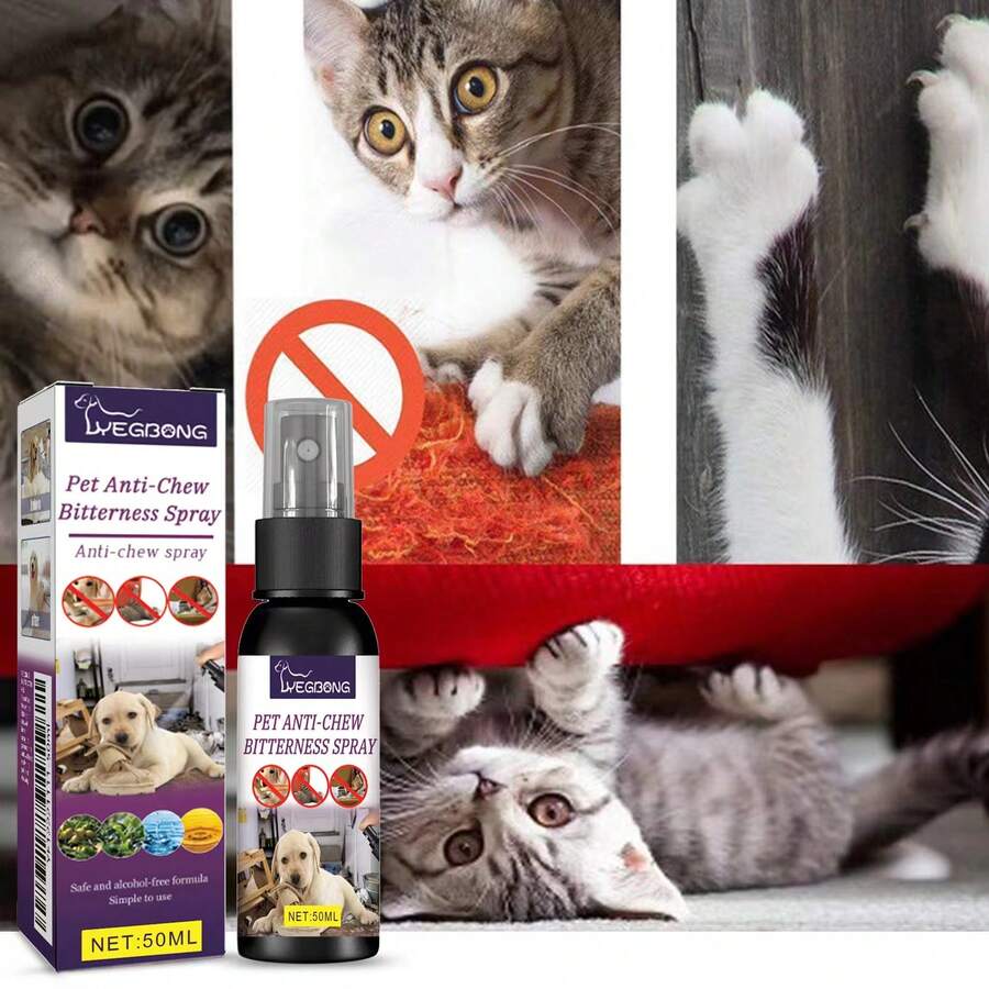 Pet Bitter Spray To Deter Chewing, Scratching & Biting On Furniture