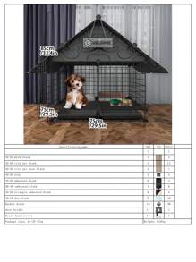 Pomeranian Teddy Small Dog Fence, Indoor Home Pet Anti-Escape Iron Wire Fence, Corgi Blue Iron Dog Cage